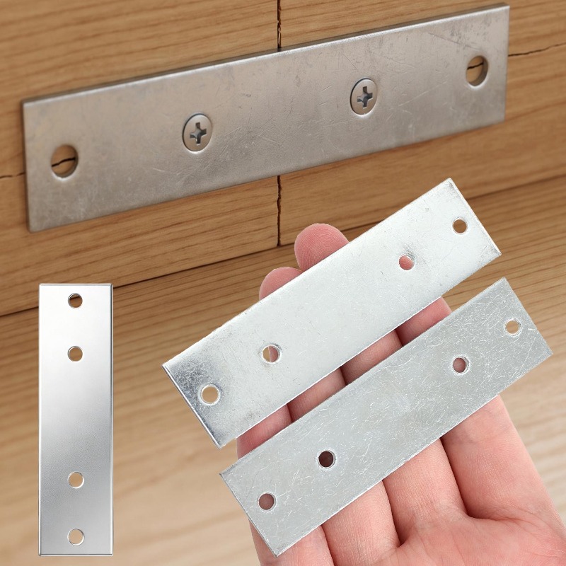 Furniture Hardware Supply - 6/1 Buah Braket Penyangga Lurus Tugas