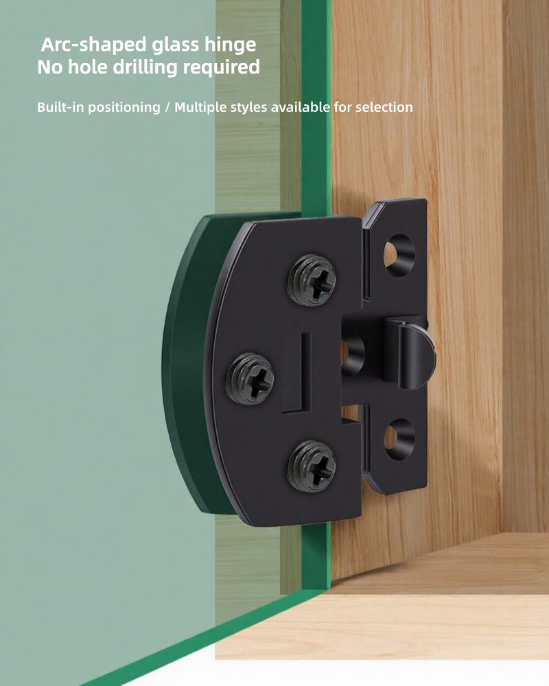2 Buah Klip Engsel Pintu Kaca  - Quality Furniture Hardware ulasan dan harga