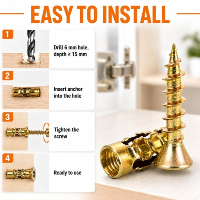 Set Sekrup Ekspansi Pendek unt - Furniture Hardware In China ulasan dan harga