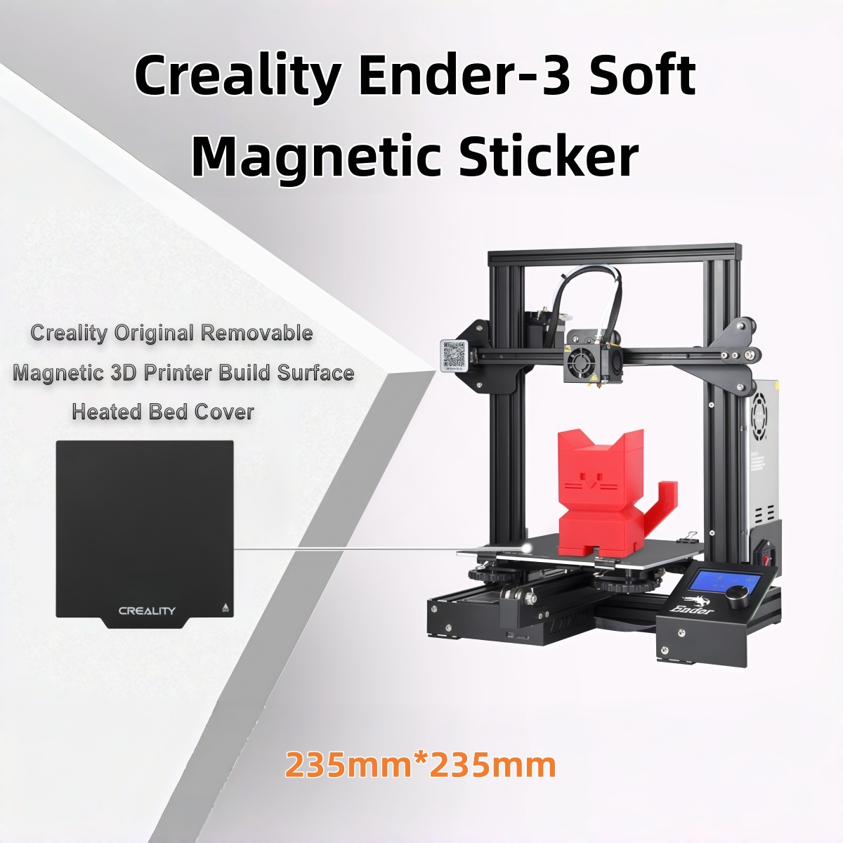 Pelat Stiker Magnetik Lunak Cr - Creality Printer Ender 3 ulasan dan harga
