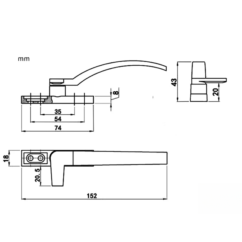Pegangan jendela pengganti put - Furniture Hardware Supply ulasan dan harga