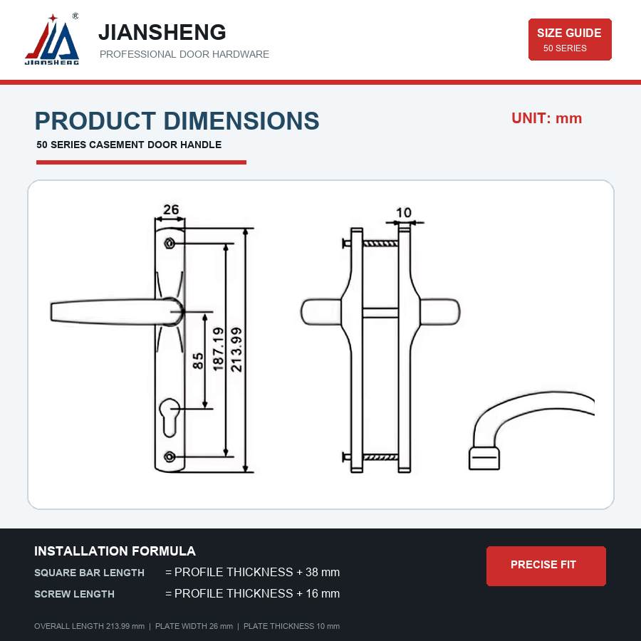Set Kunci Pegangan Pintu Geser - Furniture Hardware Supply ulasan dan harga