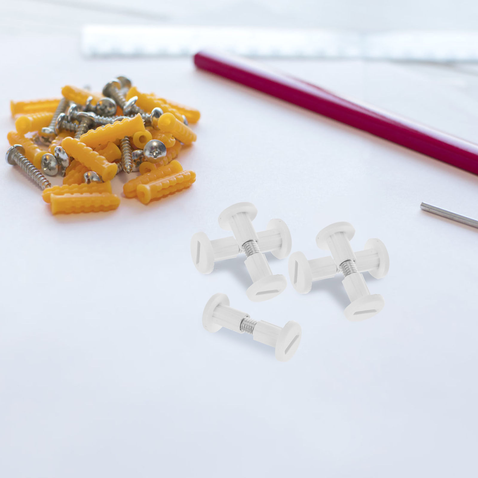 50Pcs Set Pengencang Papan Fur - Furniture Joining Hardware ulasan dan harga